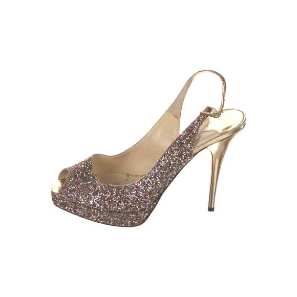 ❤️Jimmy Choo Glitter Slingback Heels❤️ - Picture 1 of 5